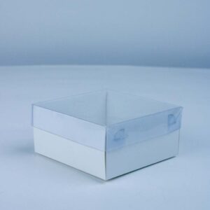 Transparent Box with Clear Top (4x4x2 inches)