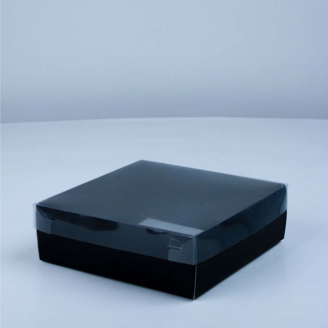 Multicolor Transparent Cover box for gifts and brownies - 6x6x2 inches - Image 6