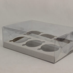 Transparent Cupcake Box for 6 Cupcakes (6"x9"x3")