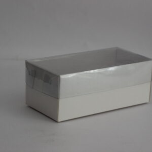 Transparent pvc lid Box (5"x2"x2") for macaroons and other small items