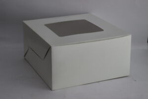 Bakery Cake Box with Transparent Window (11.5"x12.5"x6")