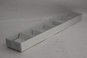 Transparent Cover box for 6 brownies - 18x3x2 Inches