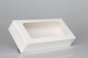 box for brownie and chocolate box in white color