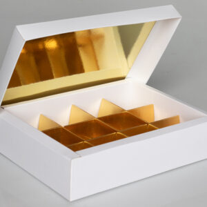 Sweet Gift Box with 12 Removable Compartments (6"x8"x2")