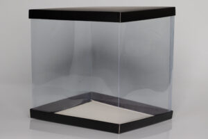 Multicolor Transparent PVC Box for Cakes and Gifts (12"x12"x12")