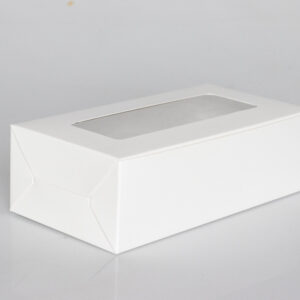 White Bakery Box for Bread & Cakes (8.25x4.5x2.5 inches)