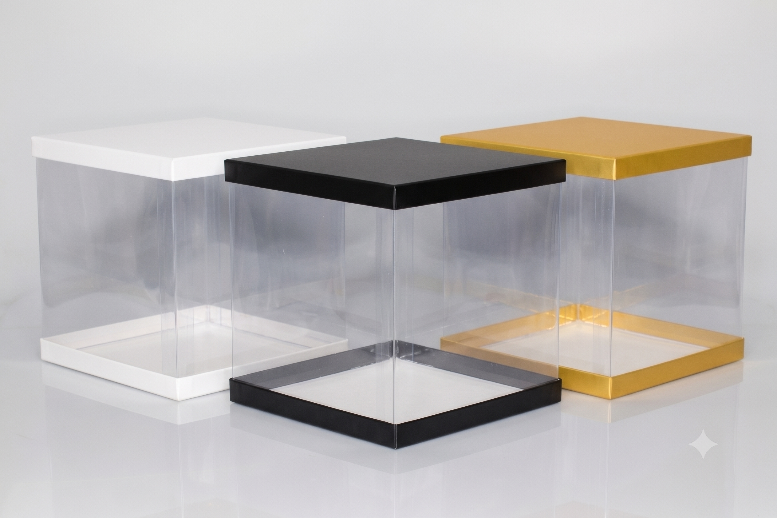 Transparent gift box collection 12x12x10