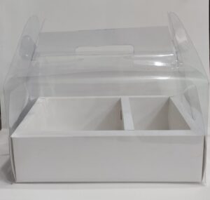 transparent gift handle box 10x6x3