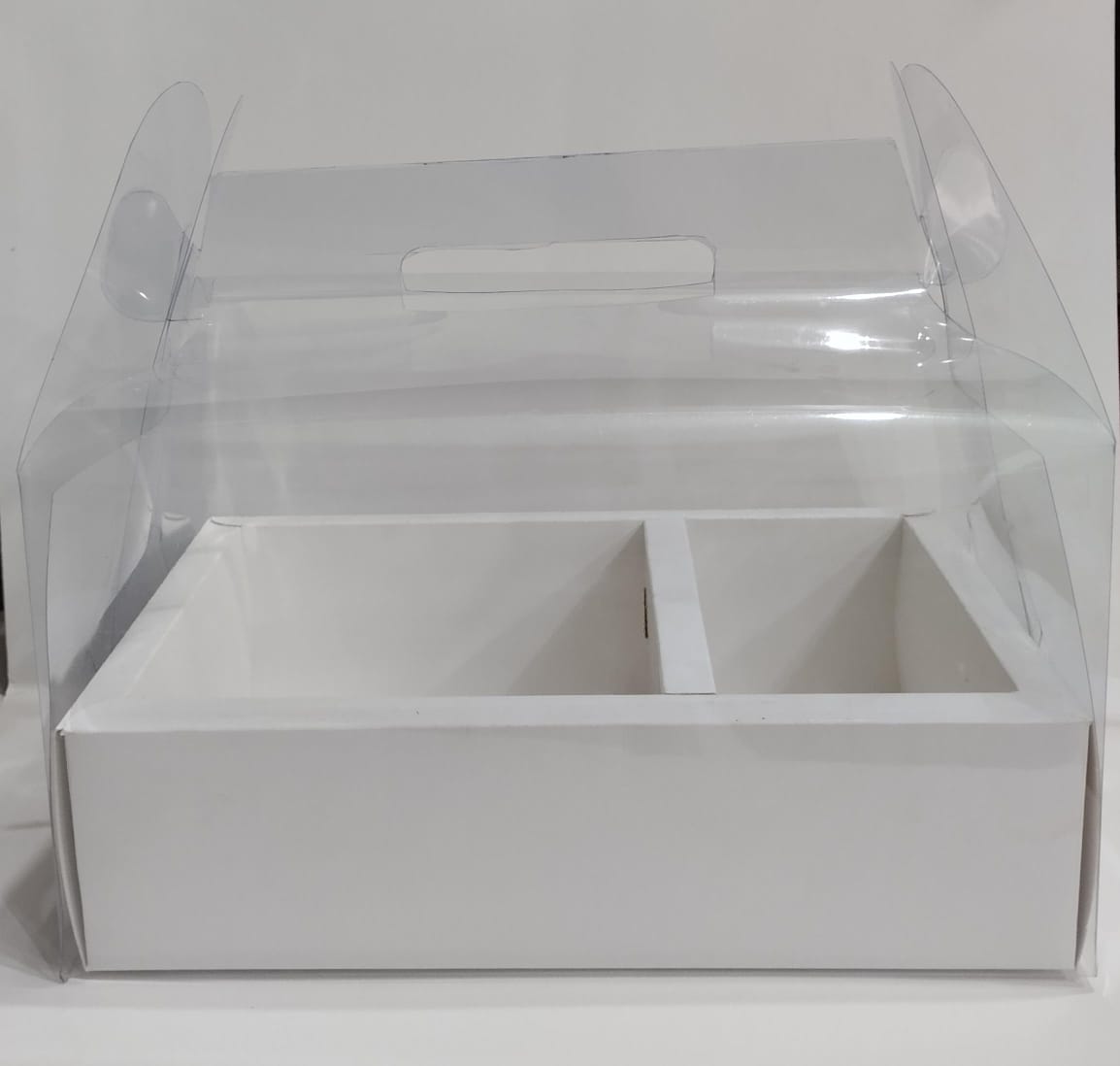 transparent gift handle box 10x6x3