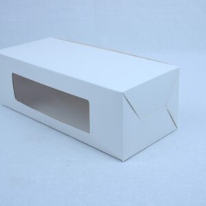 White Bakery box for large Bread and loaf (12x4x4 inches)