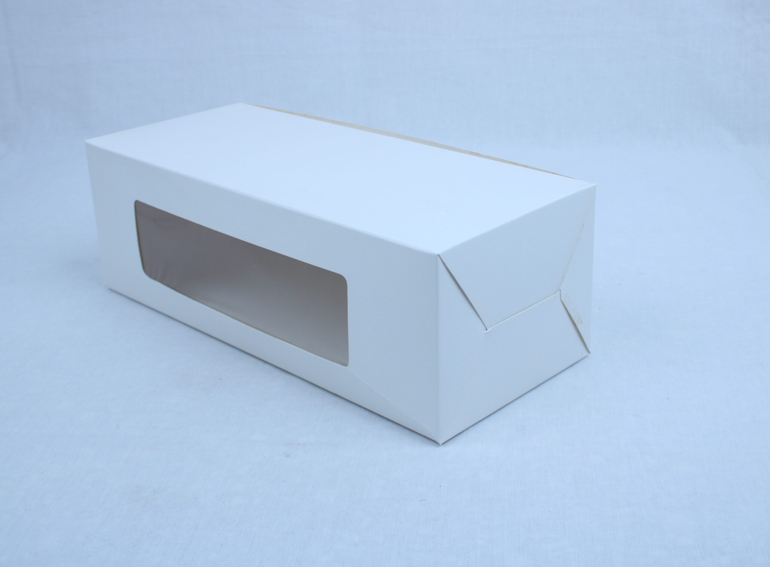 White Bakery box for large Bread and loaf (12x4x4 inches)